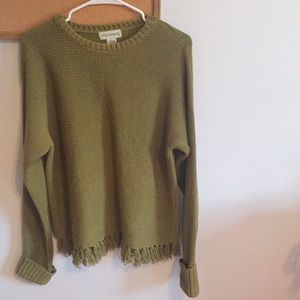 Vintage fringe sweater